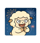 花火ヒツジのふわもこナイト@SFW（個別スタンプ：25）