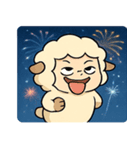 花火ヒツジのふわもこナイト@SFW（個別スタンプ：29）