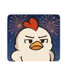 花火ニワトリのわくわくナイト@SFW（個別スタンプ：2）