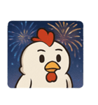 花火ニワトリのわくわくナイト@SFW（個別スタンプ：4）