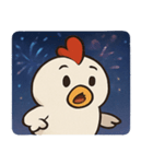 花火ニワトリのわくわくナイト@SFW（個別スタンプ：12）