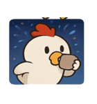 花火ニワトリのわくわくナイト@SFW（個別スタンプ：15）