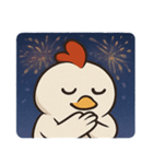 花火ニワトリのわくわくナイト@SFW（個別スタンプ：18）