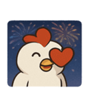 花火ニワトリのわくわくナイト@SFW（個別スタンプ：20）