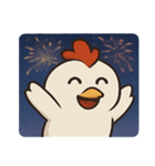 花火ニワトリのわくわくナイト@SFW（個別スタンプ：21）