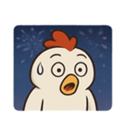 花火ニワトリのわくわくナイト@SFW（個別スタンプ：30）