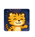 花火トラのゴージャスナイト@SFW（個別スタンプ：3）
