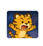 花火トラのゴージャスナイト@SFW（個別スタンプ：21）