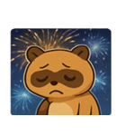 花火タヌキのわくわくナイト@SFW（個別スタンプ：3）