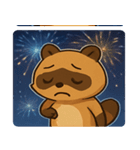 花火タヌキのわくわくナイト@SFW（個別スタンプ：6）