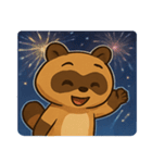 花火タヌキのわくわくナイト@SFW（個別スタンプ：9）