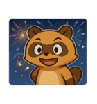 花火タヌキのわくわくナイト@SFW（個別スタンプ：14）