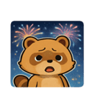 花火タヌキのわくわくナイト@SFW（個別スタンプ：17）