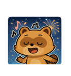 花火タヌキのわくわくナイト@SFW（個別スタンプ：23）
