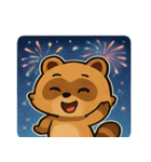 花火タヌキのわくわくナイト@SFW（個別スタンプ：24）