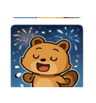 花火タヌキのわくわくナイト@SFW（個別スタンプ：27）
