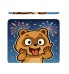 花火タヌキのわくわくナイト@SFW（個別スタンプ：29）