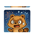 花火タヌキのわくわくナイト@SFW（個別スタンプ：32）