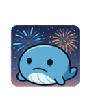 花火クジラのドリーミーナイト@SFW（個別スタンプ：4）