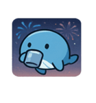 花火クジラのドリーミーナイト@SFW（個別スタンプ：15）