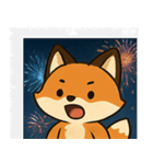 花火キツネのきらめきナイト@SFW（個別スタンプ：1）