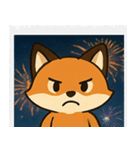 花火キツネのきらめきナイト@SFW（個別スタンプ：2）