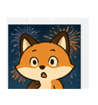 花火キツネのきらめきナイト@SFW（個別スタンプ：4）
