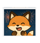 花火キツネのきらめきナイト@SFW（個別スタンプ：6）