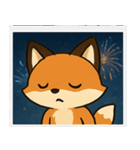 花火キツネのきらめきナイト@SFW（個別スタンプ：7）
