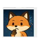 花火キツネのきらめきナイト@SFW（個別スタンプ：8）