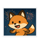 花火キツネのきらめきナイト@SFW（個別スタンプ：11）