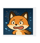 花火キツネのきらめきナイト@SFW（個別スタンプ：12）