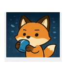 花火キツネのきらめきナイト@SFW（個別スタンプ：15）