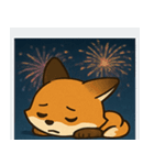 花火キツネのきらめきナイト@SFW（個別スタンプ：19）