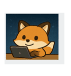 花火キツネのきらめきナイト@SFW（個別スタンプ：32）