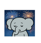 花火ゾウのドリーミーナイト@SFW（個別スタンプ：3）