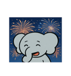 花火ゾウのドリーミーナイト@SFW（個別スタンプ：6）