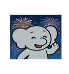 花火ゾウのドリーミーナイト@SFW（個別スタンプ：9）