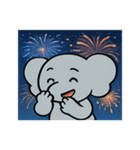 花火ゾウのドリーミーナイト@SFW（個別スタンプ：10）