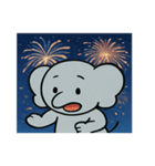 花火ゾウのドリーミーナイト@SFW（個別スタンプ：11）