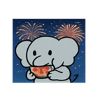 花火ゾウのドリーミーナイト@SFW（個別スタンプ：14）