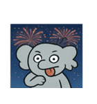 花火ゾウのドリーミーナイト@SFW（個別スタンプ：19）