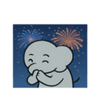 花火ゾウのドリーミーナイト@SFW（個別スタンプ：22）