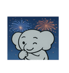 花火ゾウのドリーミーナイト@SFW（個別スタンプ：23）