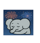 花火ゾウのドリーミーナイト@SFW（個別スタンプ：24）