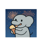 花火ゾウのドリーミーナイト@SFW（個別スタンプ：26）