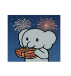 花火ゾウのドリーミーナイト@SFW（個別スタンプ：27）