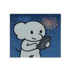 花火ゾウのドリーミーナイト@SFW（個別スタンプ：29）