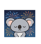 花火コアラのほっこりナイト@SFW（個別スタンプ：3）