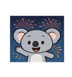 花火コアラのほっこりナイト@SFW（個別スタンプ：9）